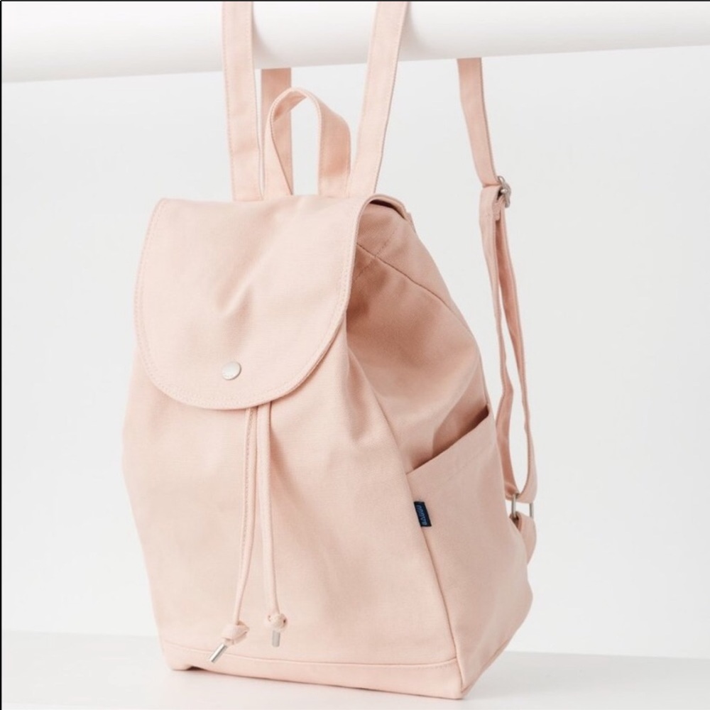 BAGGU Pink Canvas Backpack ✨